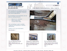 Tablet Screenshot of actco2blasting.com